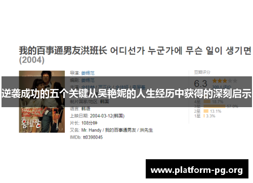 逆袭成功的五个关键从吴艳妮的人生经历中获得的深刻启示 逆袭成功的五个关键从吴艳妮的人生经历中获得的深刻启示